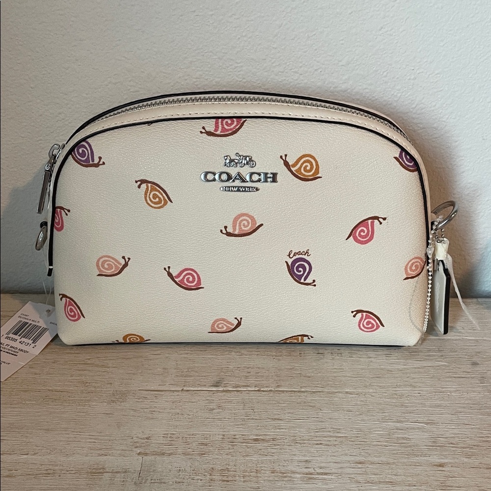 Coach Multicolor Snail Print Pouch Crossbody